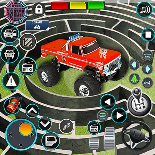 Monster Truck Maze Puzzle Game  [МОД Меню] Screenshot 1