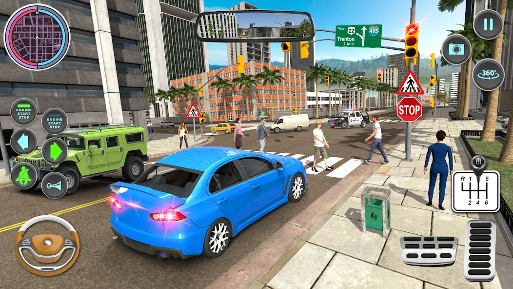 Modern Car Driving School Game  [МОД Unlimited Money] Screenshot 3