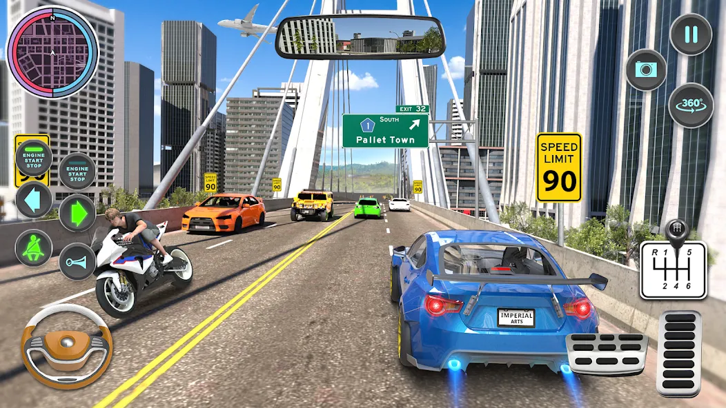 Modern Car Driving School Game  [МОД Unlimited Money] Screenshot 5