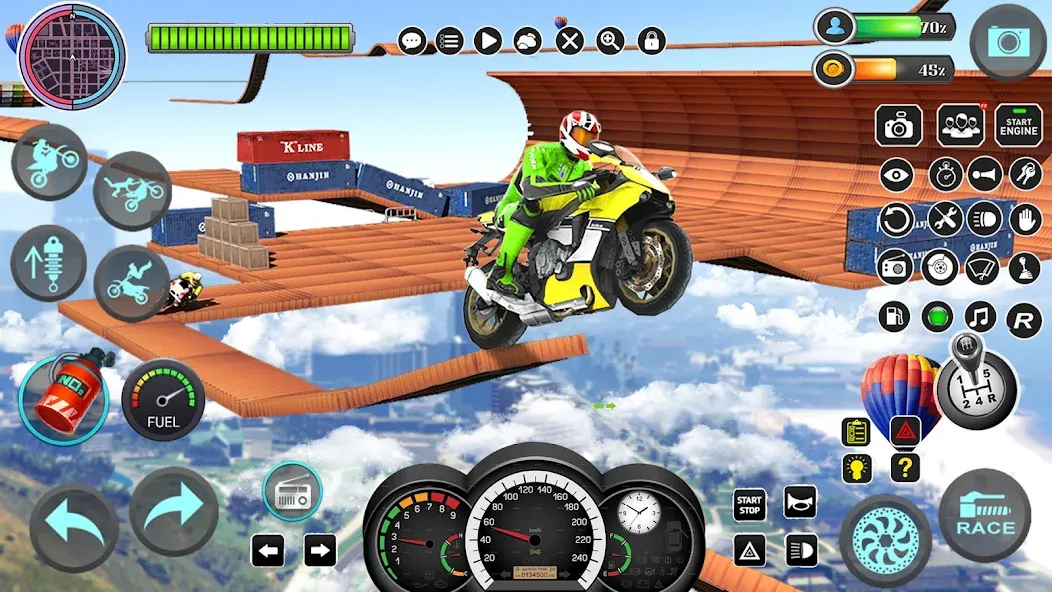 Mega Ramp Bike Stunts Games 3D  [МОД Меню] Screenshot 5