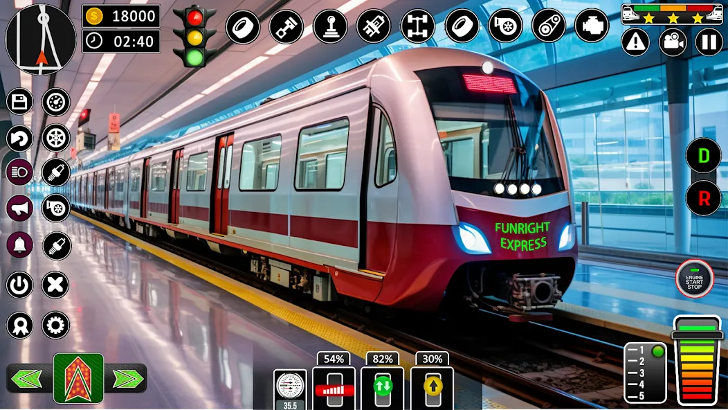 City Train Games Driver Sim 3D  [МОД Много монет] Screenshot 5