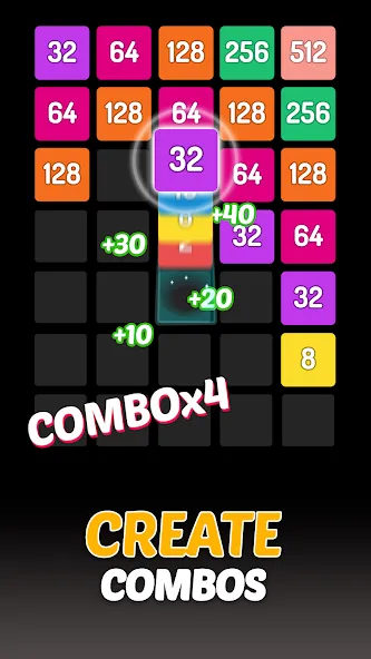 X2 Blocks - 2048 Number Game (Блоки)  [МОД Unlimited Money] Screenshot 3