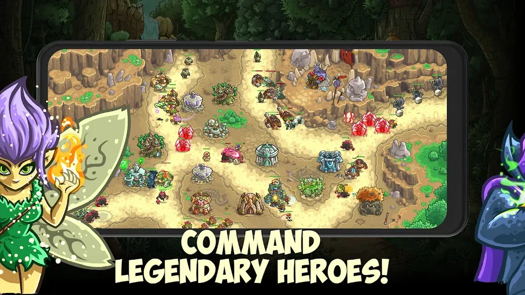 Kingdom Rush Origins TD (Кингдом Раш Ориджинс)  [МОД Много денег] Screenshot 4