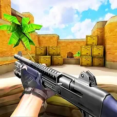 Взлом Gun Strike: FPS Shooter Game (Каунтер Атак)  [МОД Все открыто] - последняя версия apk на Андроид