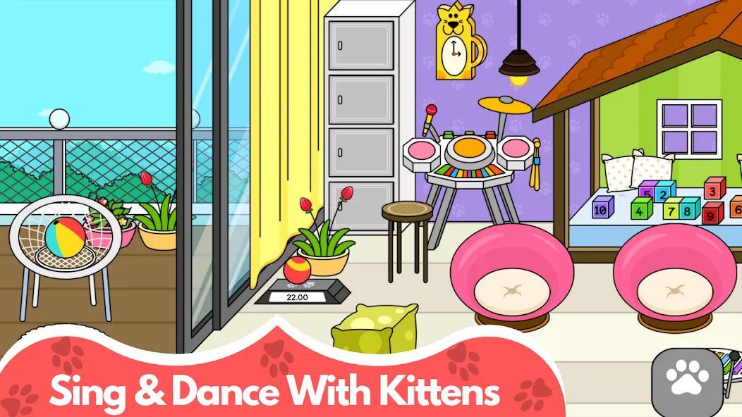 My Cat Town - Cute Kitty Games  [МОД Mega Pack] Screenshot 4
