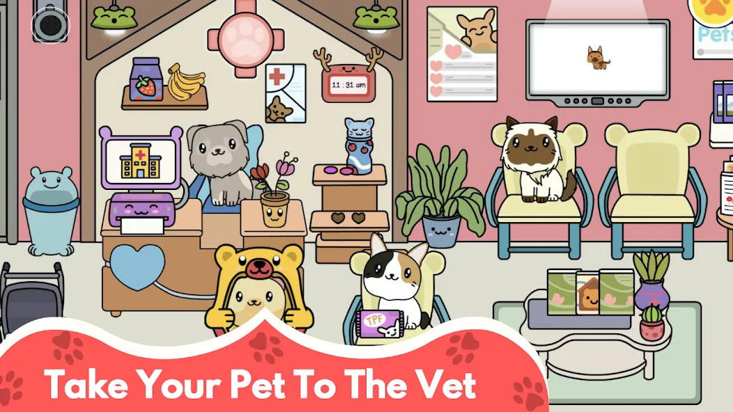 My Cat Town - Cute Kitty Games  [МОД Mega Pack] Screenshot 5