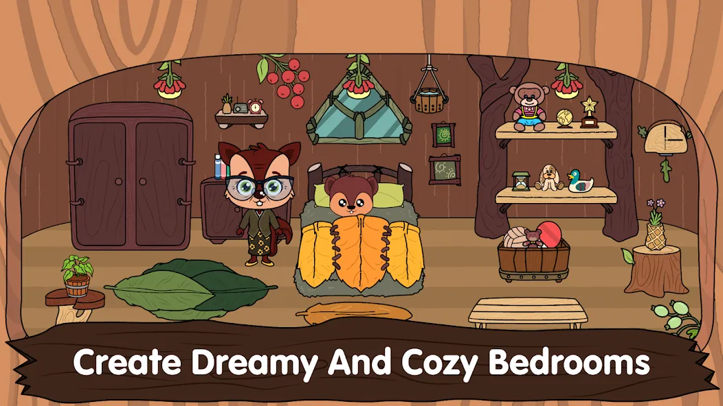 Animal Town - My Squirrel Home  [МОД Unlimited Money] Screenshot 2