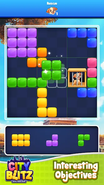 City Blitz-Block Puzzle Blast (Блок Головоломка Кинг)  [МОД Бесконечные деньги] Screenshot 3