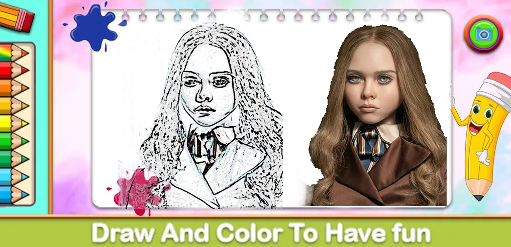 Megan Coloring Game (Меган Колоринг Гейм)  [МОД Бесконечные монеты] Screenshot 1