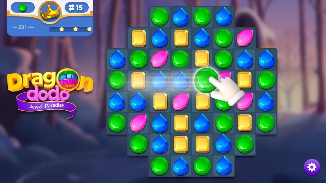 Dragondodo - Jewel Blast  [МОД Unlimited Money] Screenshot 5