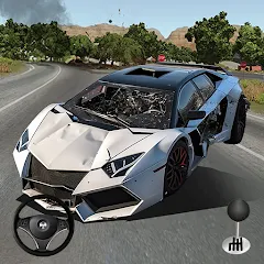 Скачать взлом Mega Car Crash Simulator (Мега Кар Краш Симулятор)  [МОД Unlocked] - стабильная версия apk на Андроид