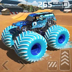 Взломанная Car Games: Monster Truck Stunt (Монстртрак стант)  [МОД Mega Pack] - полная версия apk на Андроид