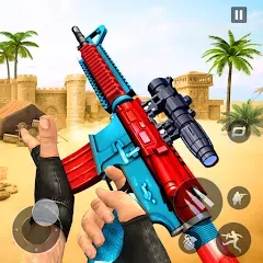 Взлом Gun Games - FPS Shooting Games (ФПС офлайн игры по стрельбе из пистолета)  [МОД Бесконечные деньги] - последняя версия apk на Андроид