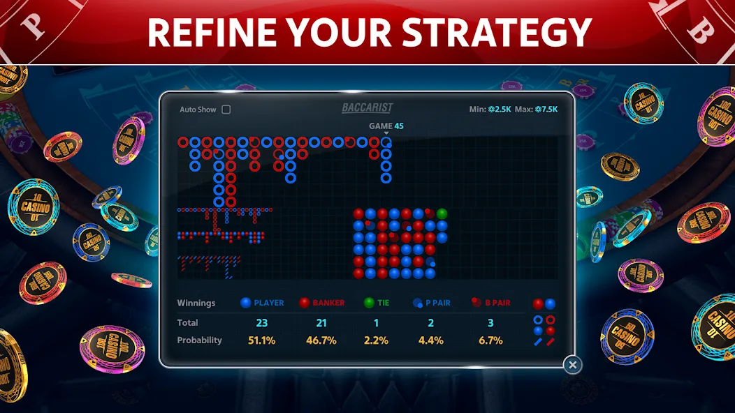 Baccarat Online: Baccarist  [МОД Бесконечные монеты] Screenshot 2