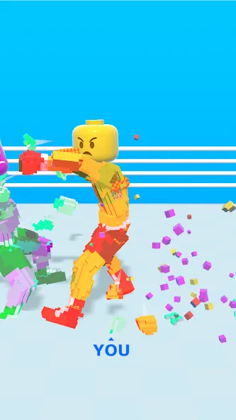 Block Fighter: Boxing Battle (Блок Файтер)  [МОД Много монет] Screenshot 2