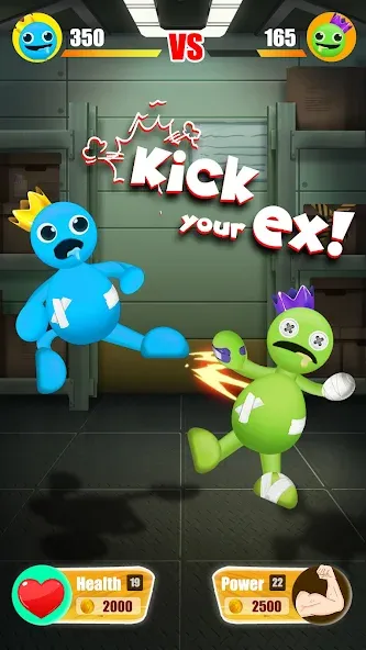 Kick The Rainbow Monster (Кик зе Рэйнбоу Френдс)  [МОД Unlimited Money] Screenshot 3