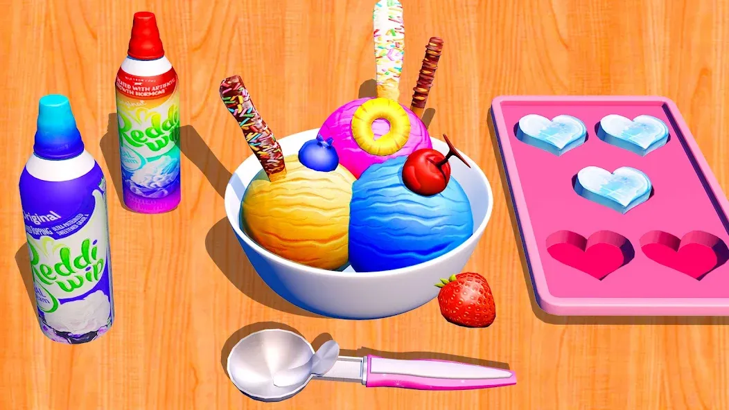 Ice Cream Games: Rainbow Maker (Айс Крем Геймс)  [МОД Бесконечные монеты] Screenshot 1