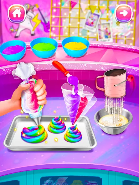 Girl Games: Unicorn Cooking  [МОД Unlimited Money] Screenshot 2