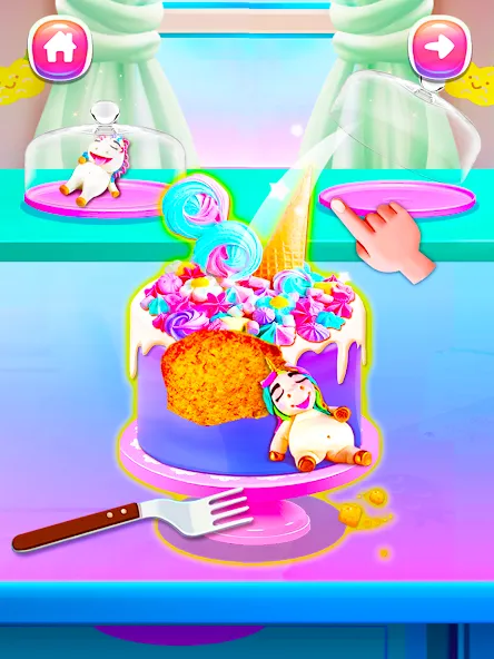 Girl Games: Unicorn Cooking  [МОД Unlimited Money] Screenshot 5