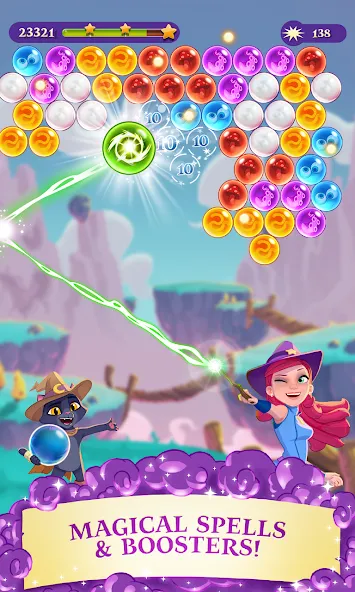 Bubble Witch 3 Saga (Бабл Витч 3 Сага)  [МОД Unlimited Money] Screenshot 2