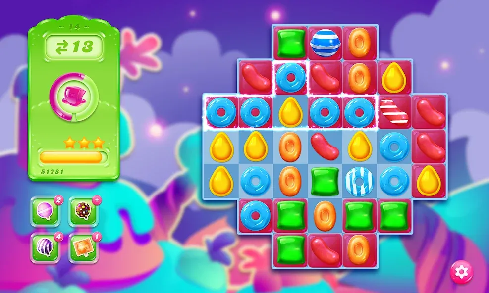 Candy Crush Jelly Saga (Кенди Краш Джелли Сага)  [МОД Бесконечные деньги] Screenshot 5