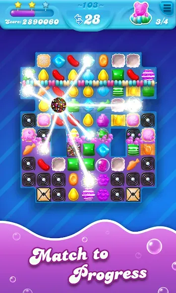 Candy Crush Soda Saga (Кенди Краш Сода Сага)  [МОД Menu] Screenshot 2