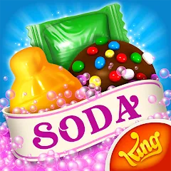 Скачать взлом Candy Crush Soda Saga (Кенди Краш Сода Сага)  [МОД Menu] - стабильная версия apk на Андроид