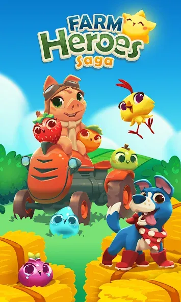 Farm Heroes Saga (Фарм Хероус Сага)  [МОД Бесконечные монеты] Screenshot 1