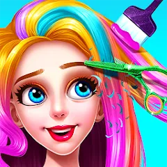 Взломанная Girls Hair Salon  [МОД Menu] - полная версия apk на Андроид