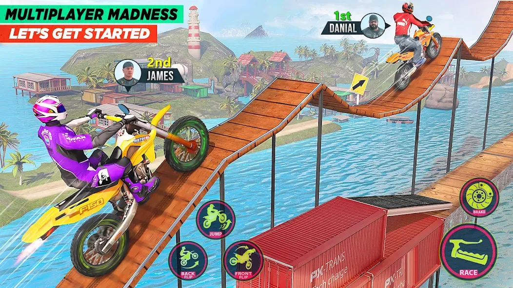 Bike Stunt Game: Tricks Master  [МОД Unlimited Money] Screenshot 1