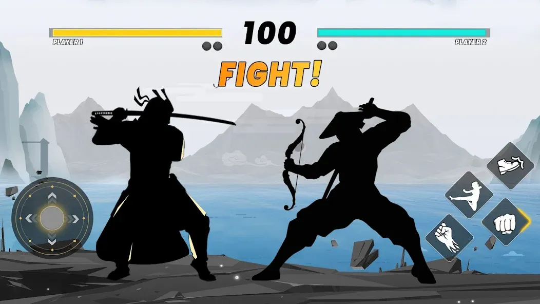 Sword Shadow Fighting Game 3D  [МОД Unlimited Money] Screenshot 1