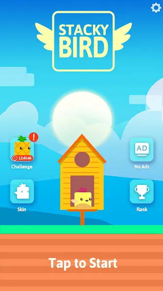 Stacky Bird: Fun Egg Dash Game (тэки птица)  [МОД Много монет] Screenshot 1