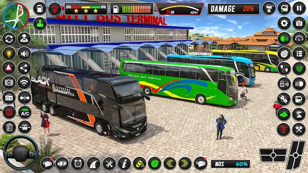 City Coach Bus Driver Games 3D  [МОД Много денег] Screenshot 1