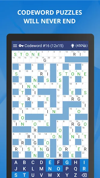 Keywords — Codeword Puzzle  [МОД Menu] Screenshot 2