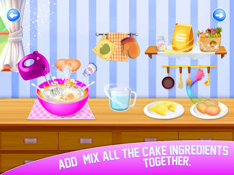 Cake Maker Sweet Bakery Games  [МОД Unlocked] Screenshot 3