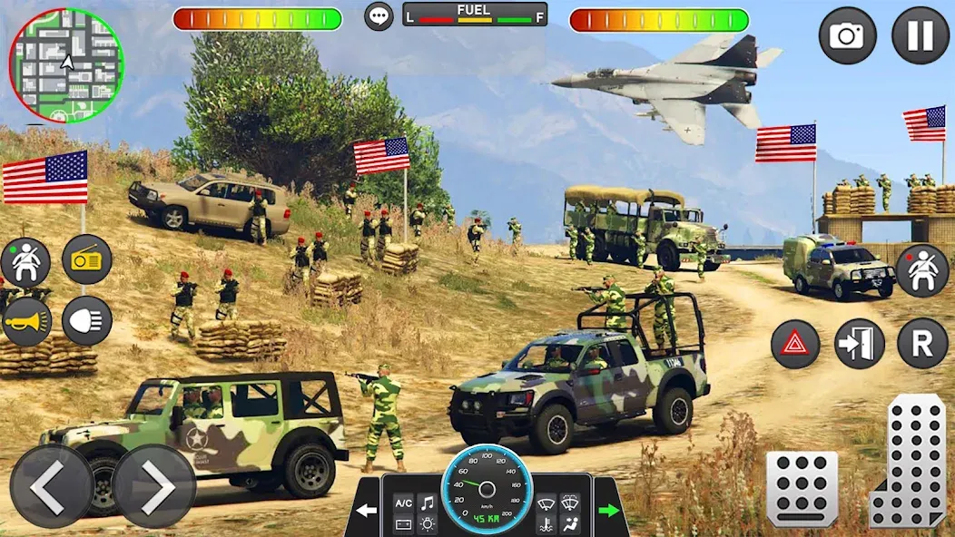 Army Vehicle Cargo Transport (Армейский транспорт грузовых автомобилей)  [МОД Unlimited Money] Screenshot 2