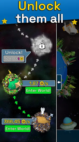 Planet Evolution: Idle Clicker (Планета Эволюция)  [МОД Mega Pack] Screenshot 5