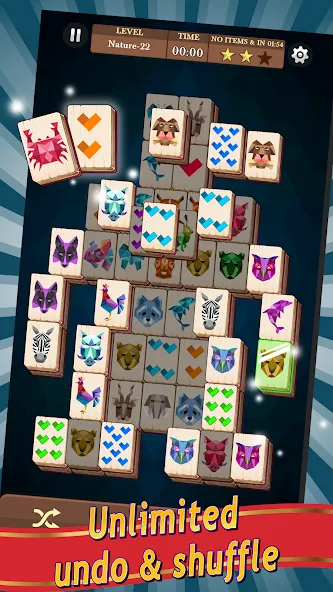 Mahjong (Маджонг)  [МОД Menu] Screenshot 2