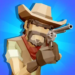 Взломанная Western Cowboy: Shooting Game (Вестерн Каубой)  [МОД Много монет] - последняя версия apk на Андроид