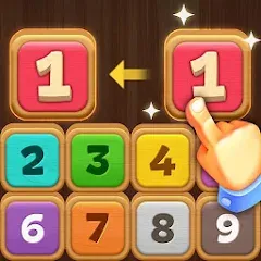 Взломанная Merge Wood: Block Puzzle (Мерж Вуд)  [МОД Много монет] - последняя версия apk на Андроид