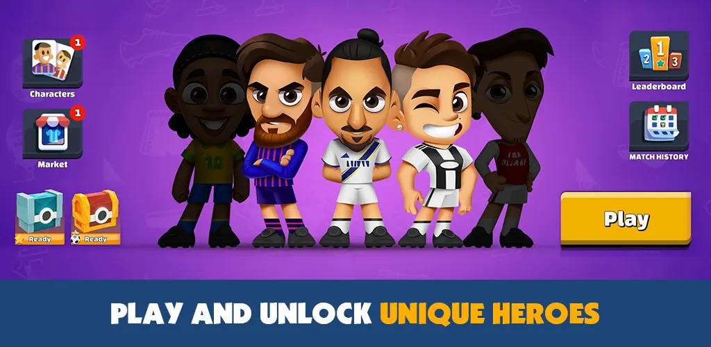 Super Soccer 3v3 (Online) (упер футбол 3 на 3)  [МОД Много монет] Screenshot 3