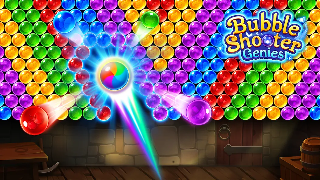 Bubble Shooter Genies  [МОД Mega Pack] Screenshot 3