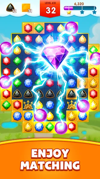 Jewels Legend - Match 3 Puzzle (Джуэл Легенд)  [МОД Много денег] Screenshot 3