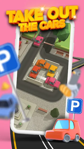 Parking Jam 3D (Парковочный затор 3D)  [МОД Unlocked] Screenshot 1