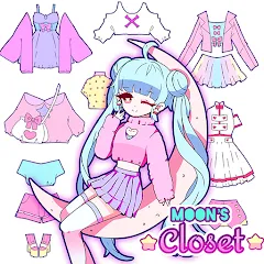 Взлом Moon's Closet dress up game  [МОД Mega Pack] - стабильная версия apk на Андроид