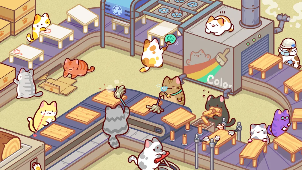 Kitty Cat Tycoon (Китти Кэт Тайкун)  [МОД Бесконечные монеты] Screenshot 4