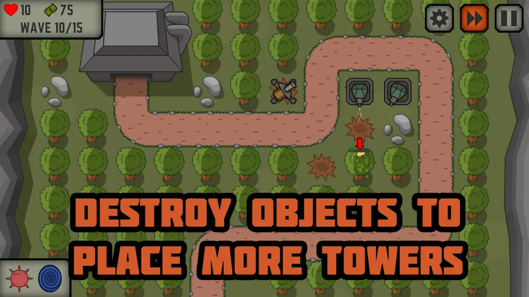 Tactical War: Tower Defense  [МОД Много денег] Screenshot 4