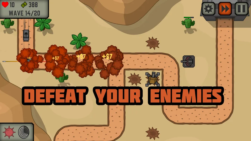 Tactical War: Tower Defense  [МОД Много денег] Screenshot 5