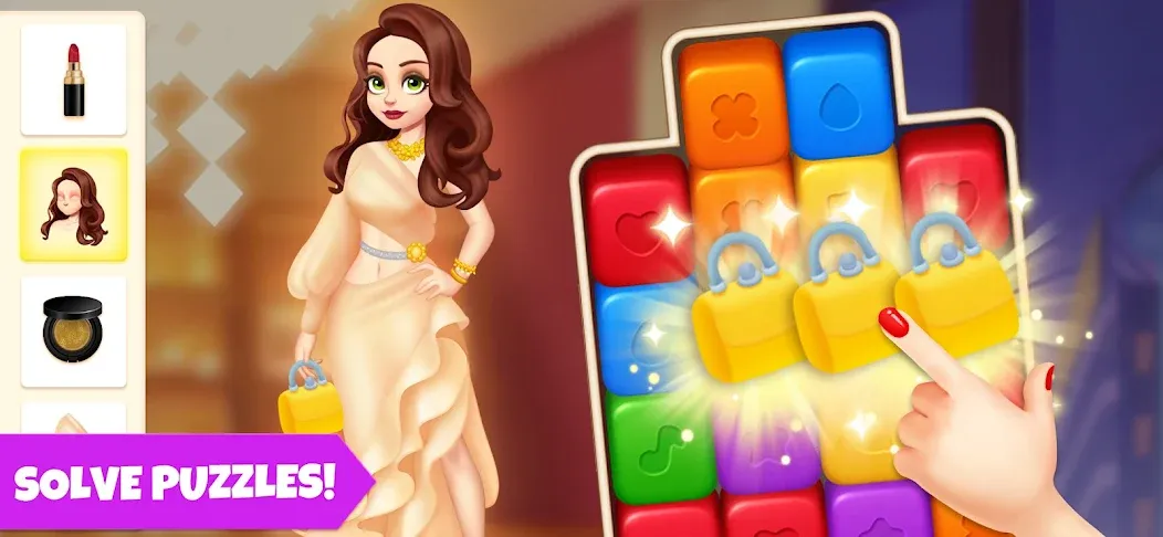 Makeover Blast: Dressup Salon (Мейковер Бласт)  [МОД Menu] Screenshot 5