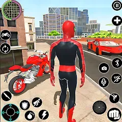 Взлом Flying Spider Rope Hero Fight (Флайинг Спайдер Роп Хиро Файт)  [МОД Unlimited Money] - полная версия apk на Андроид